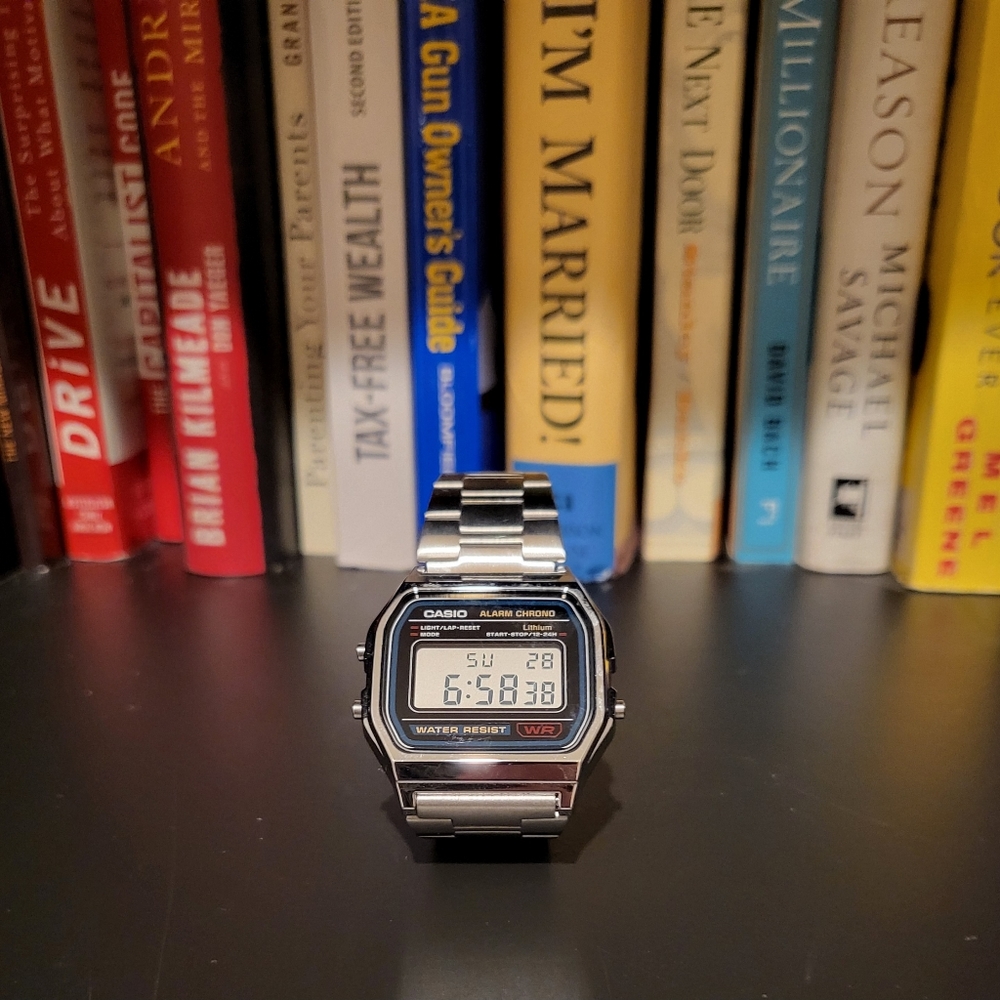 Silver Casio Watch